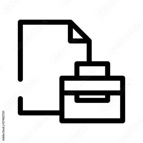 Job Icon Vector Symbol Design Illustration