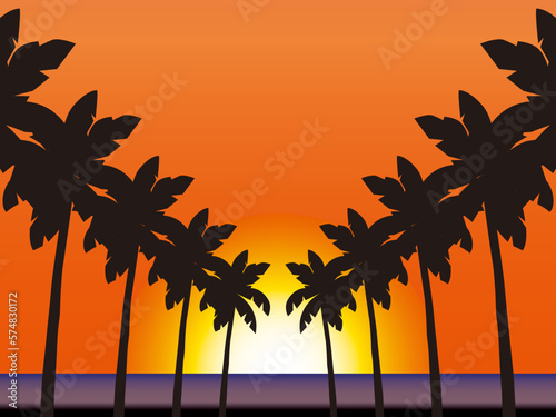 やしの木夕B24
