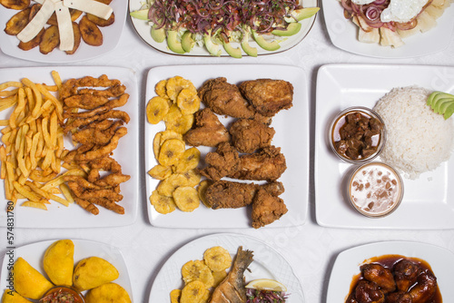 Set of dominican food