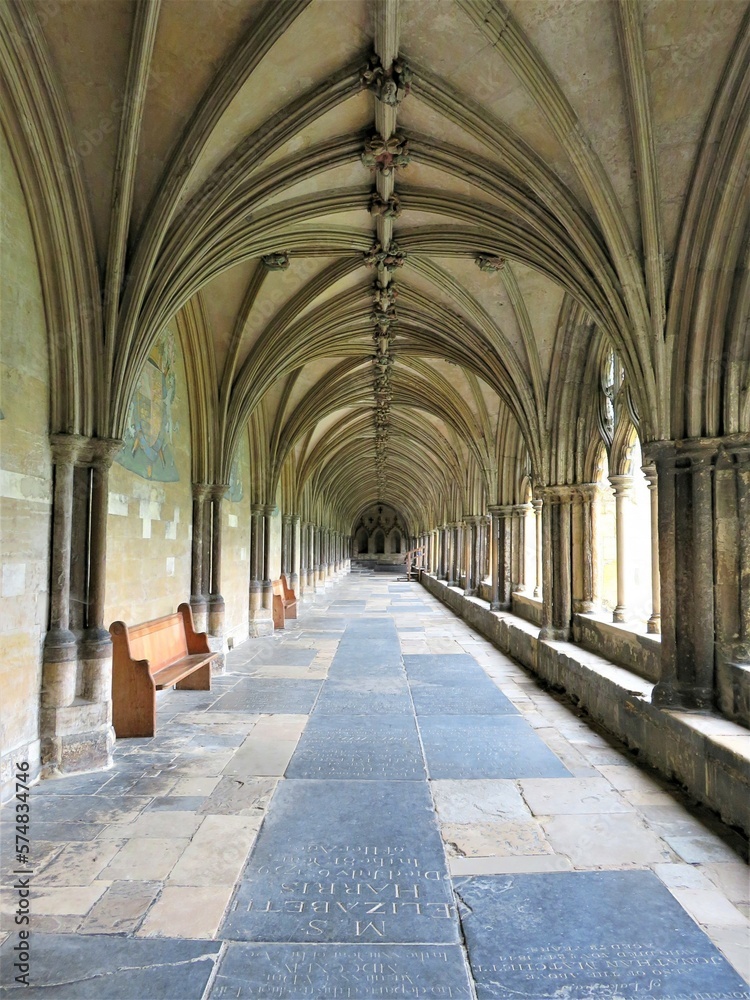 inside the gothic cathedral, Uk