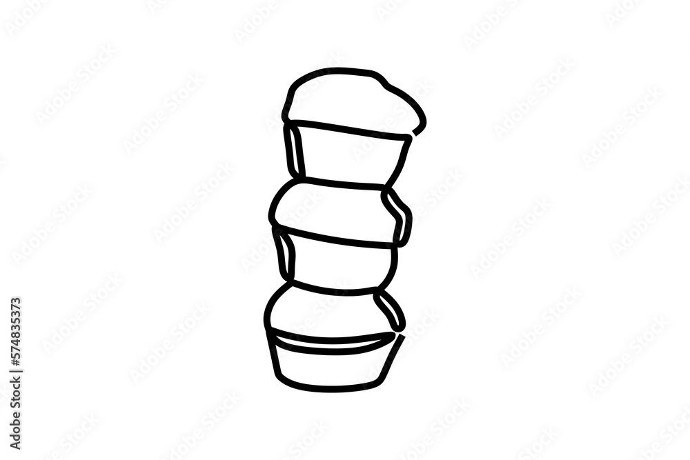 continuous line drawing of birthday cake continuous line drawing of birthday cake