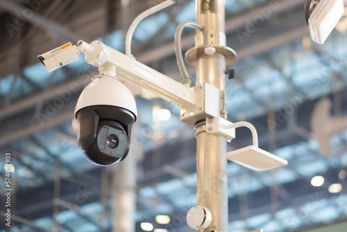 CCTV cameras are responsible for security checks at the airport.