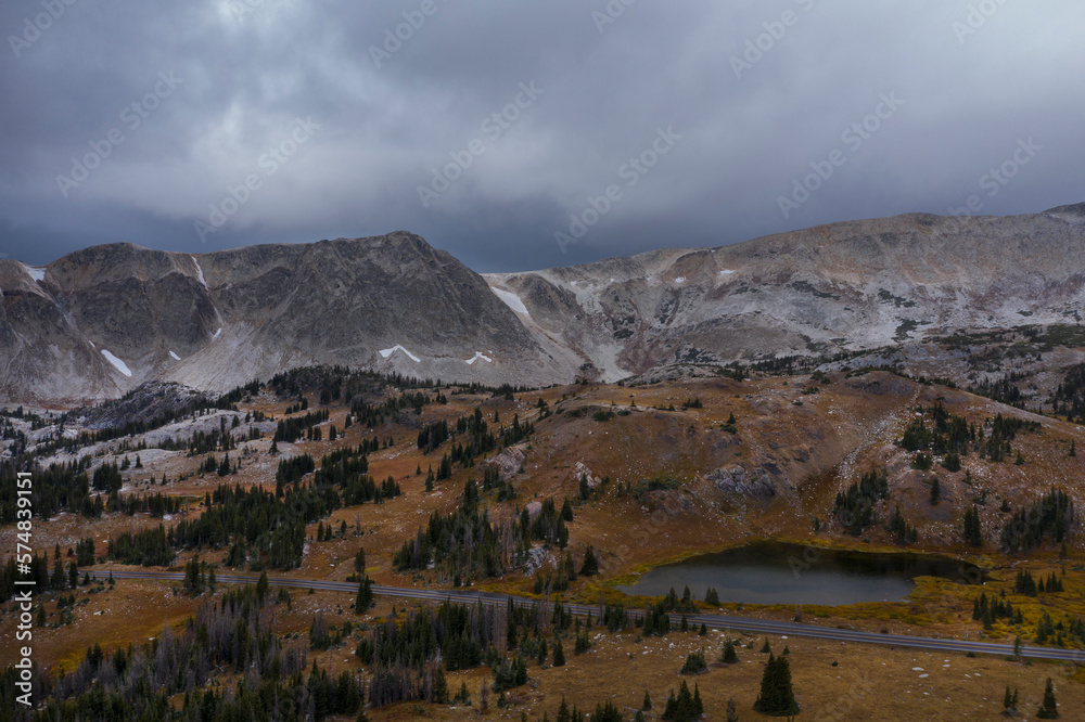 Snowy Mountain Scene