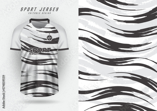 Background for sports jersey, soccer jersey, running jersey, racing jersey, black and white zebra pattern.