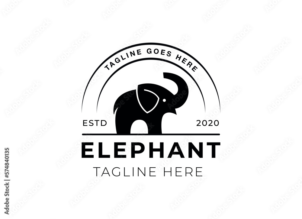 elephant logo vector icon illustration elephant logo vector icon illustration