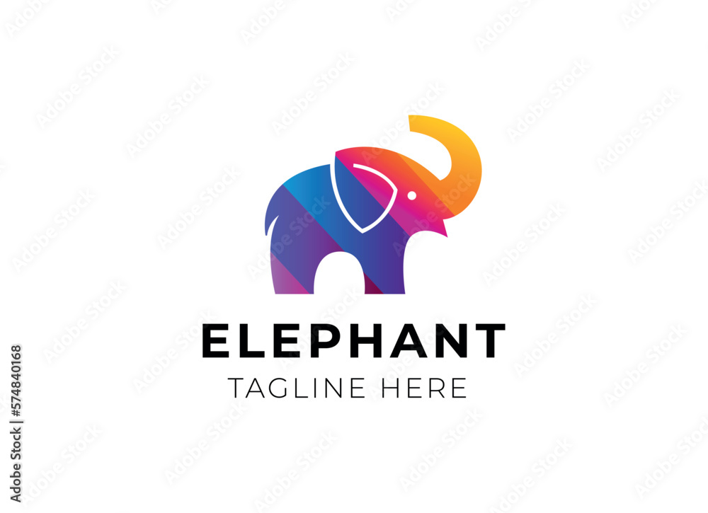 elephant logo vector icon illustration elephant logo vector icon illustration