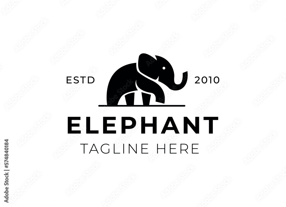 elephant logo vector icon illustration elephant logo vector icon illustration