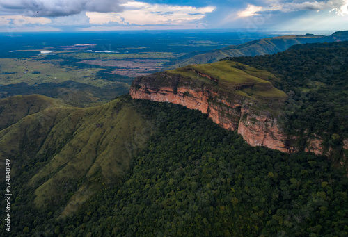 Morro Atmã, montanha, Chapada dos Guimarães, Mato Grosso, Brasil, América do Sul