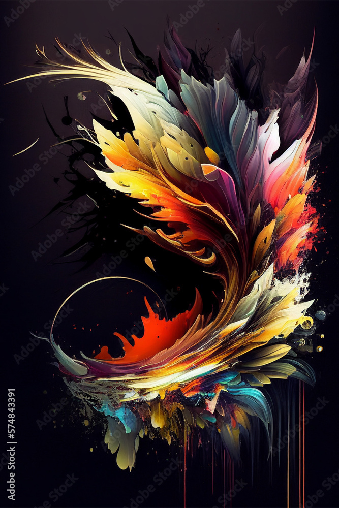 Vibrant and colorful abstract art Vibrant and colorful abstract art