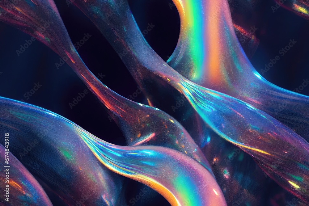 Obraz premium Colorful Iridescent Shiny Swirling Oil Colors Seamless Repeating Repeatable Texture Pattern Tiled Tessellation Background Image