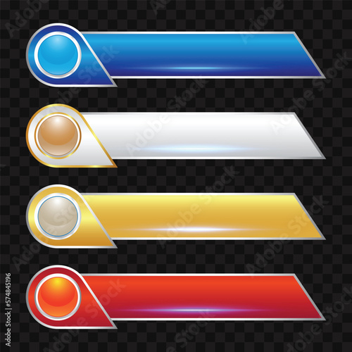 Template shiny glossy gradient lower third