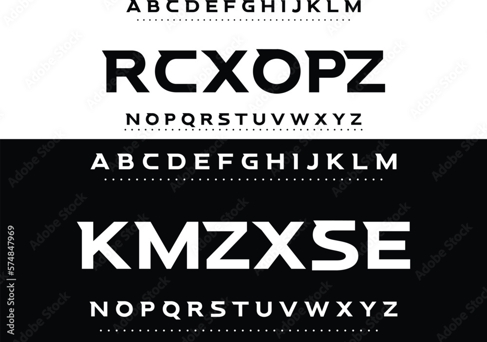 Modern style font design, alphabet letters and numbers vector illustration Modern style font design, alphabet letters and numbers vector illustration