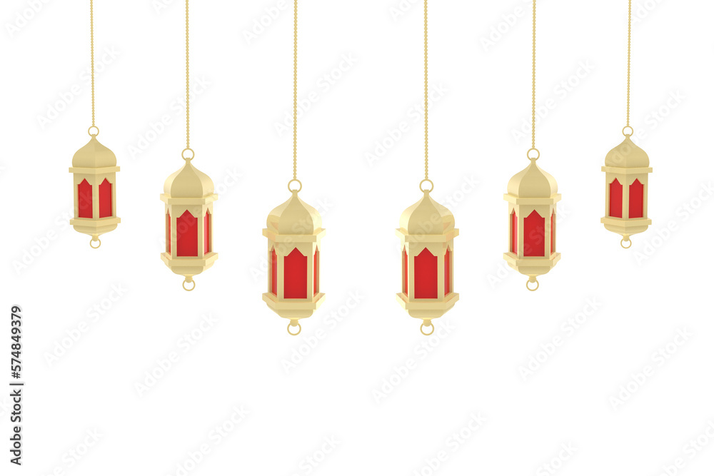 Lantern Islamic with transparent Background PNG	
