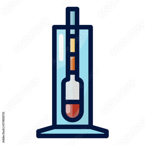 alcohol meter filled outline icon