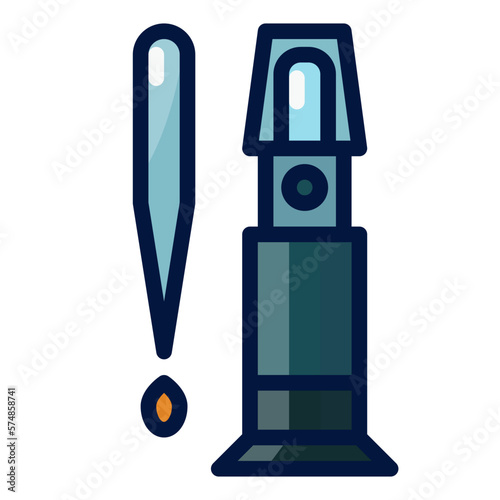 Alcohol Refractometer filled outline icon