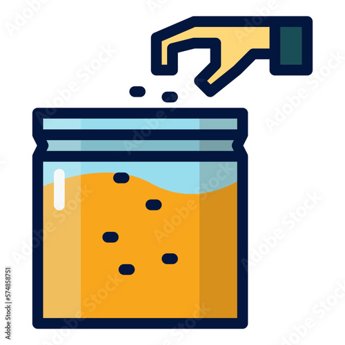 Dry hop filled outline icon