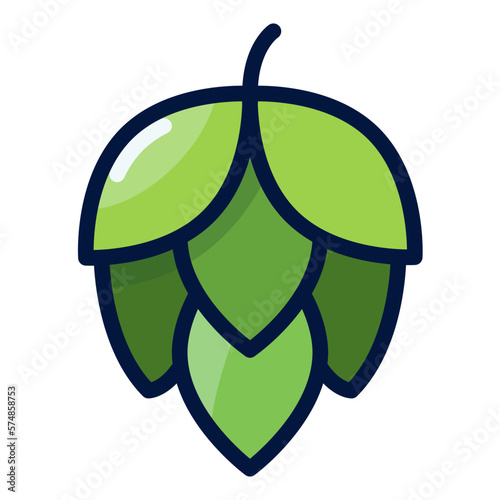 Hop filled outline icon