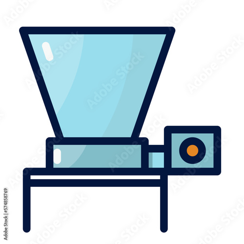 Grinder filled outline icon