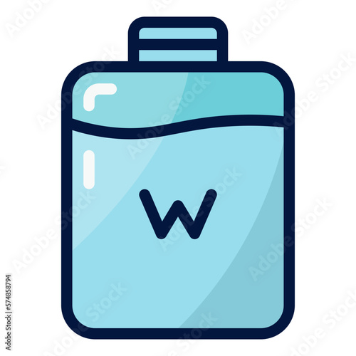 water filled outline icon