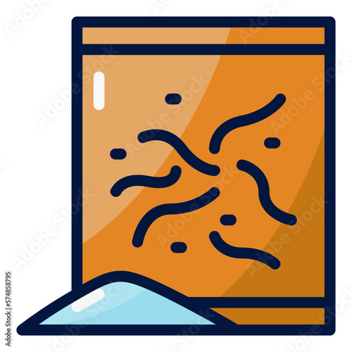 yeast filled outline icon