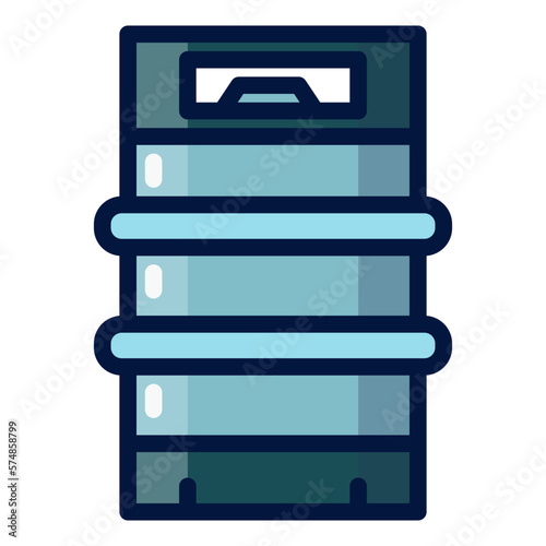 keg filled outline icon