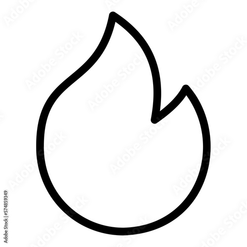 Canvastavla fire line icon