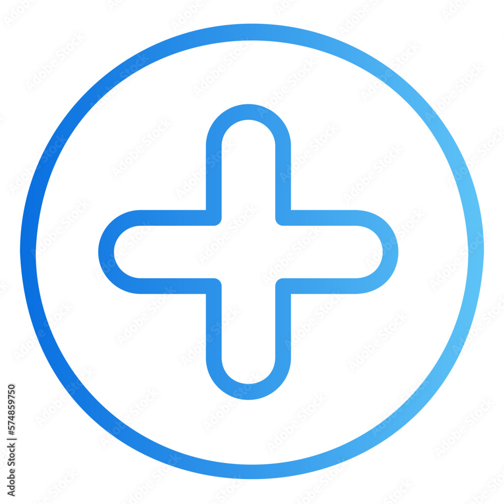 Obraz premium plus gradient icon