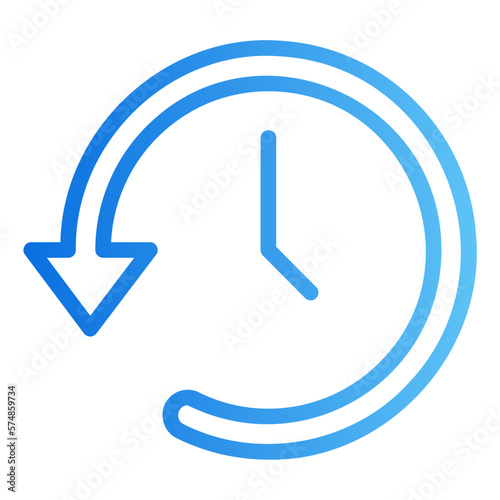 history gradient icon