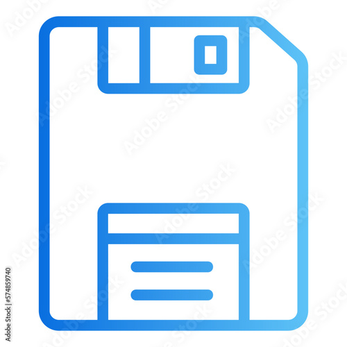 floppy disk gradient icon