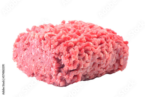 Beef minced meat isolated on white background