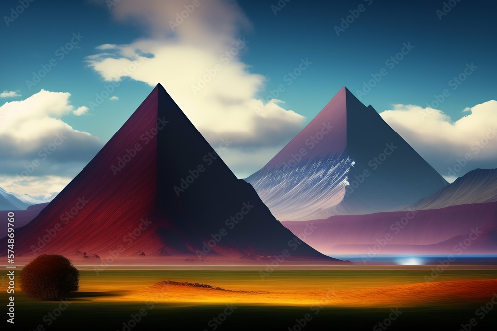 pyramid, vector, illustration, icon, tent, triangle, sign, egypt, sky, symbol, travel, design, camping, light, sea, camp, art, 3d, shape, sun, nature, tourism, water, ship, color