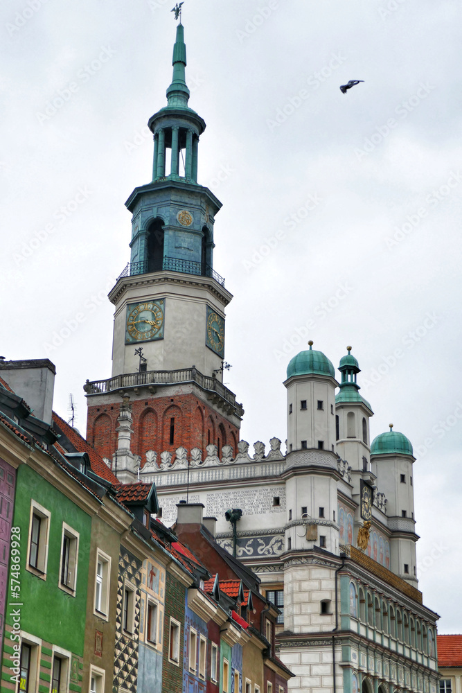 Low angle view of historical buildings in Poznan Low angle view of historical buildings in Poznan