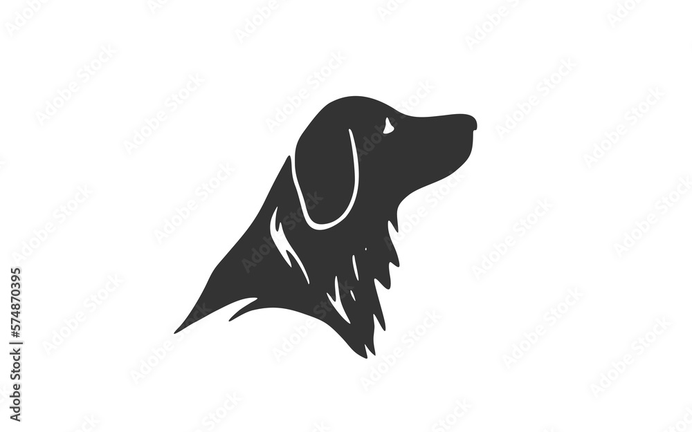 Fototapeta premium DOG logo mascot with isolated illustration for identity template