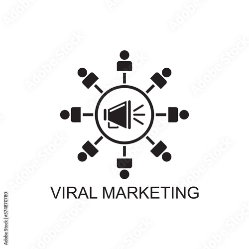 viral marketing icon , advertising icon