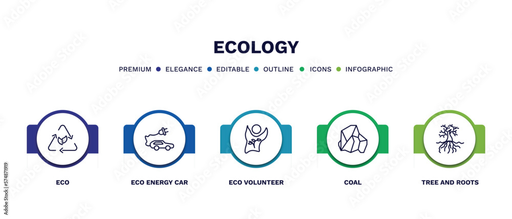 set of ecology thin line icons. ecology outline icons with infographic template. linear icons such as eco, eco energy car, eco volunteer, coal, tree and roots vector. set of ecology thin line icons. ecology outline icons with infographic template. linear icons such as eco, eco energy car, eco volunteer, coal, tree and roots vector.