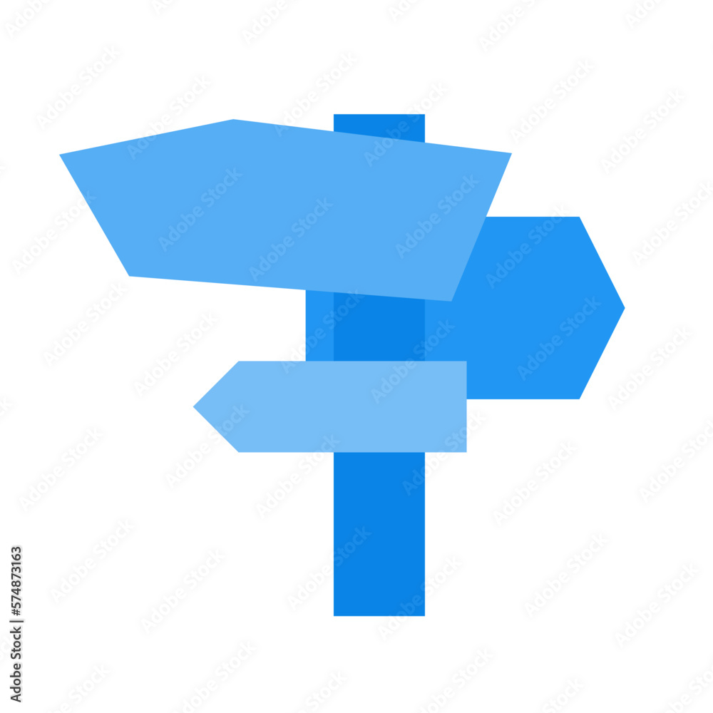 blue signpost icon with copy space of your text blue signpost icon with copy space of your text