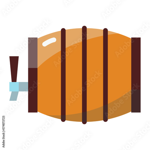 Barrel flat icon