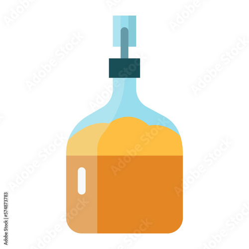 beer fermentation flat icon