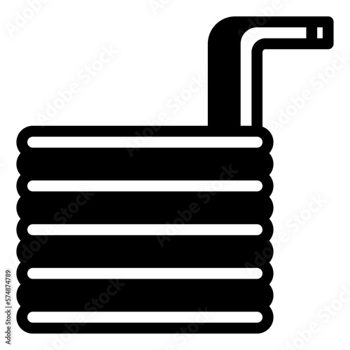 wort chiller glyph icon