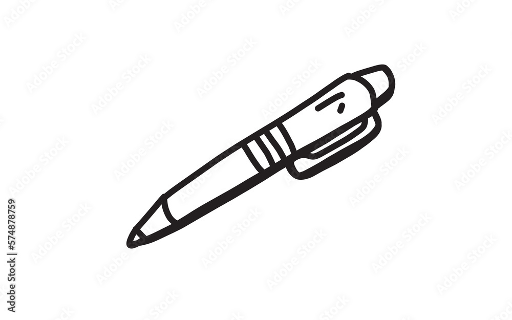 BALLPOINT Doodle art illustration with black and white style. BALLPOINT Doodle art illustration with black and white style.
