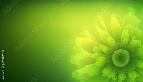 Beautiful Designer Seasonal Background with Light green Color Hue Spring Modern Wallpaper Template with Vibrant Hues and Stunning Scenery for Presentation, Ad, and All Applications (generative AI)