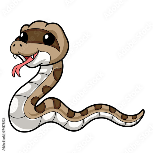 Cute happy gopher snake cartoon