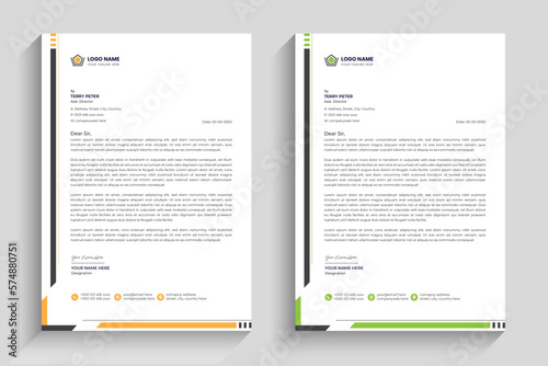 business letterhead template design