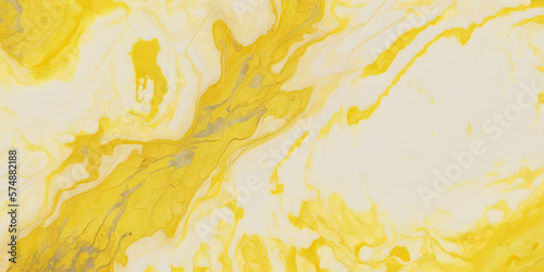 Abstract yellow paint background with marble pattern