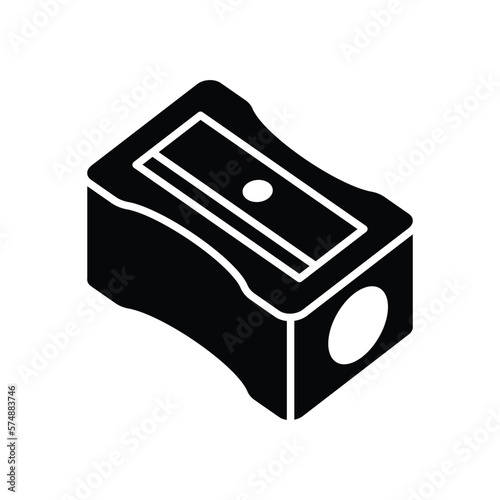 pencil sharpener icon vector design template in white background