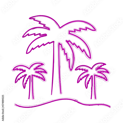 hello summer brush on white background  vector illustration.