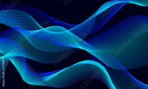 Bright colors background with dynamic waves