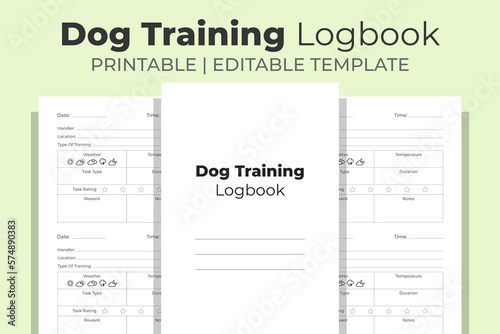 Dog Training Logbook