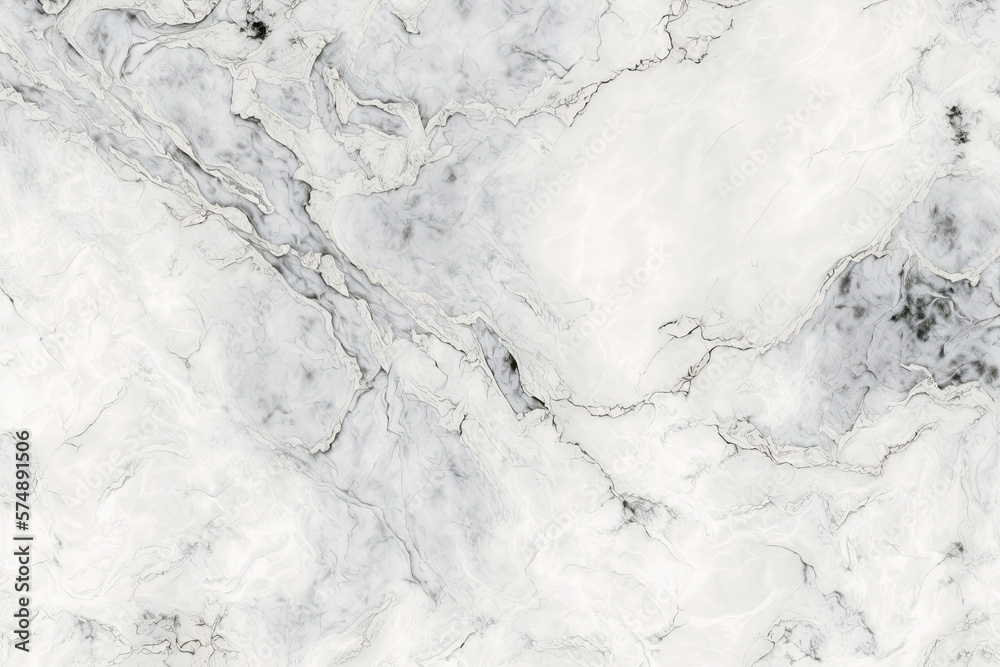 Fototapeta premium Marble texture pattern silver and white