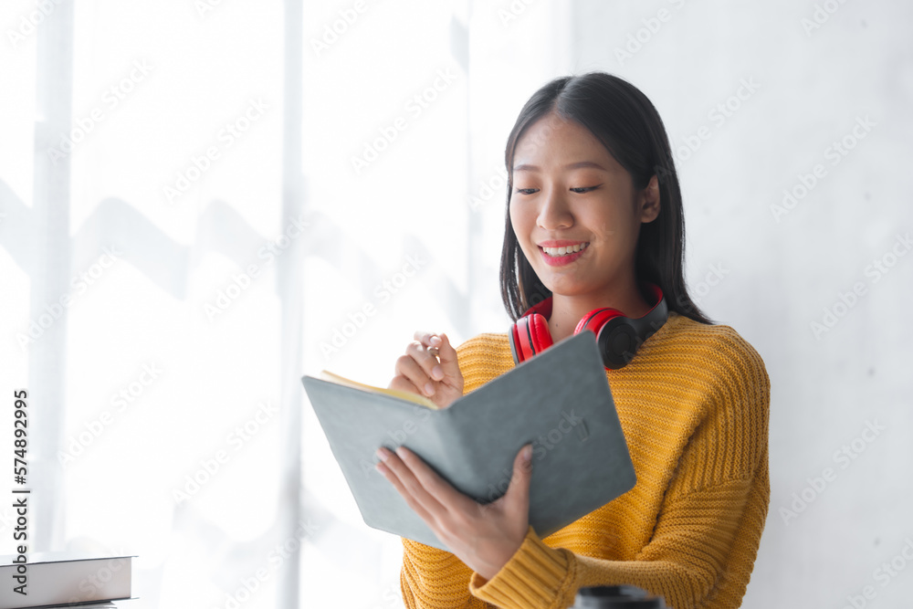 Young chinese asian student learning online classroom with professor on chinese language class. Young chinese asian student learning online classroom with professor on chinese language class.